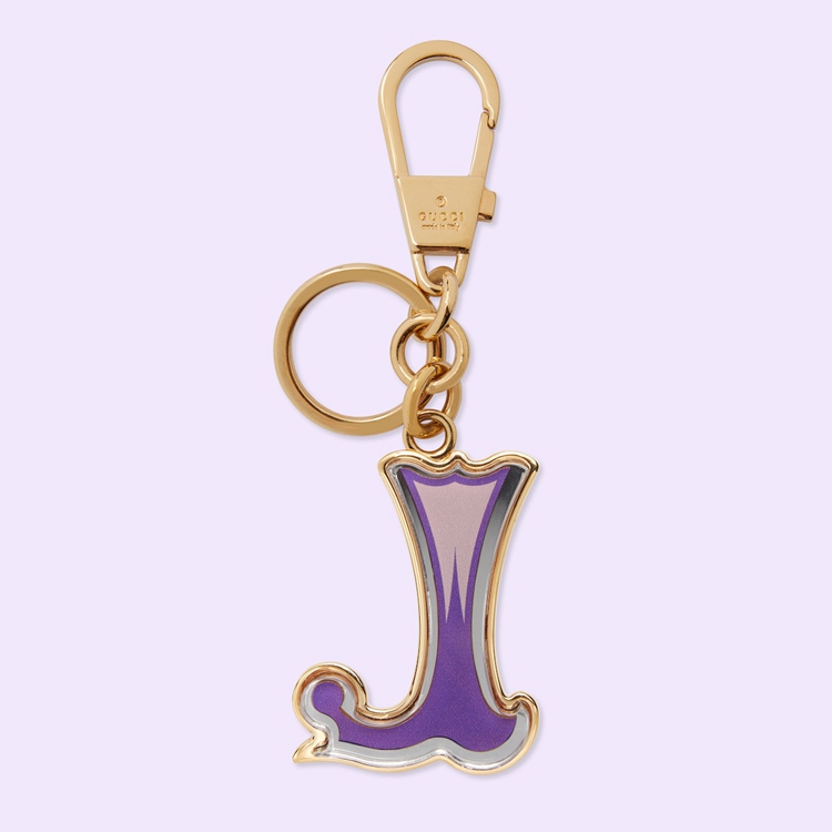 727975.JCFUG.8555.001.100.0000.Light Letter J Plexiglas keychain